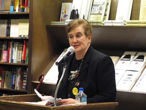 Joan Wile at her book signing party