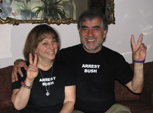 Ann and Ahmed Shirazi in their house